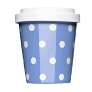Porzellan Coffee to go Polkadots blue
