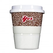 Porzellan Coffee to go Yes-No
